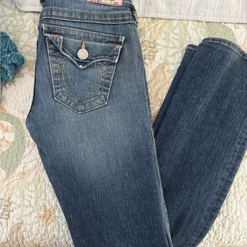 True Religion Blue Boot Cut Jeans Classic Style